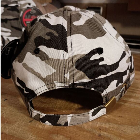 Camouflage Baseball Hats, Unisex Camo Hats, Hunting Hats, White Camo Hats - Picture 2 of 2